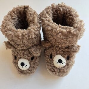 H&M Tan Bear Baby Booties US Size 1-2